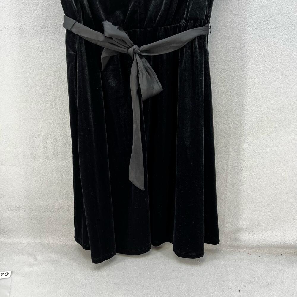 Draper James Dress Women's 2XL Black V-Neck Sleeveless Classic Little Black NWT - Picture 7 of 14